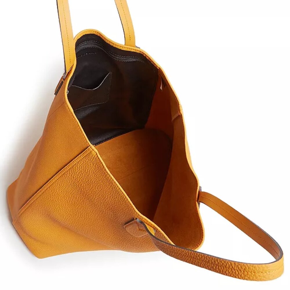 Longchamp Essential Leather Tote in Orange/Silver - Picture 9 of 16